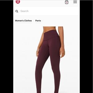 🍋 Lululemon Wunder Under full length legging